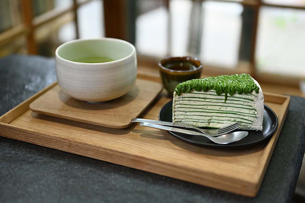 抹茶のミルクレープ